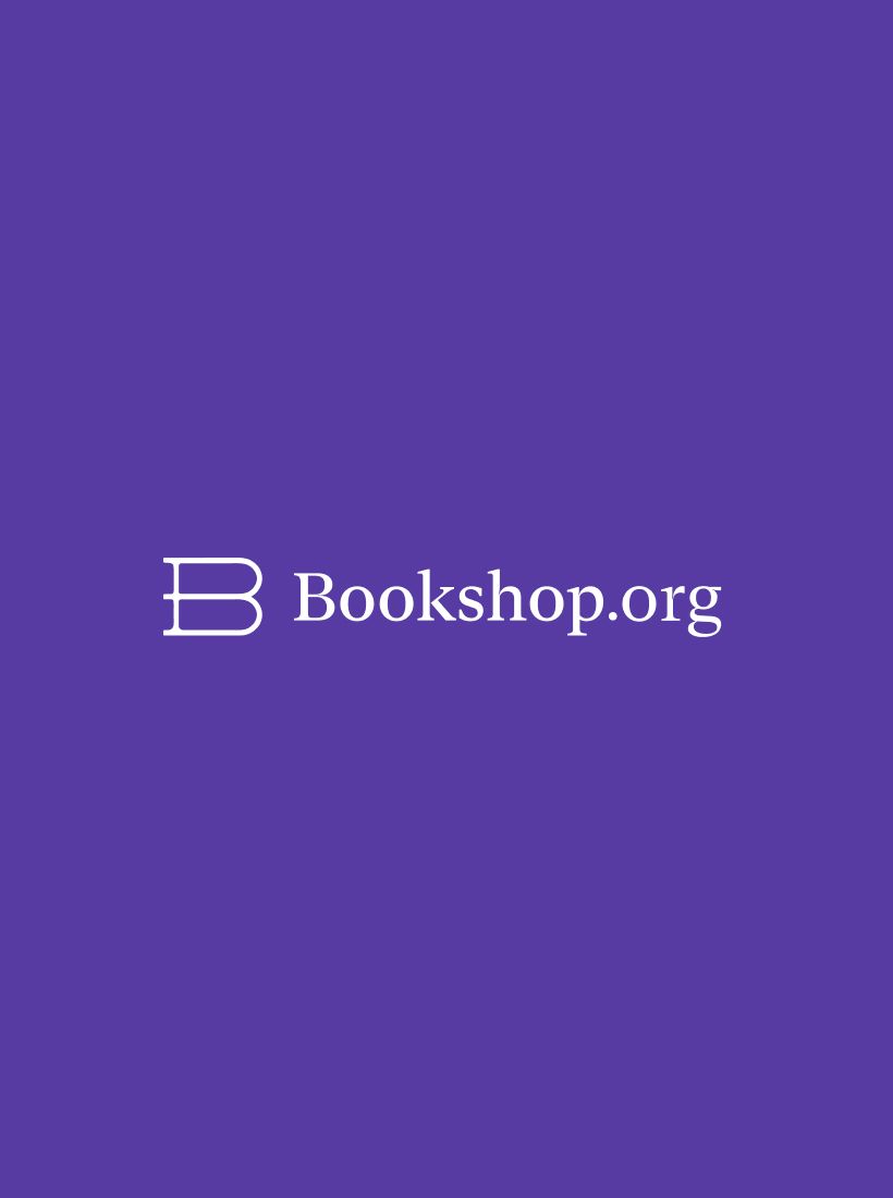 Bookshop logo on violet background