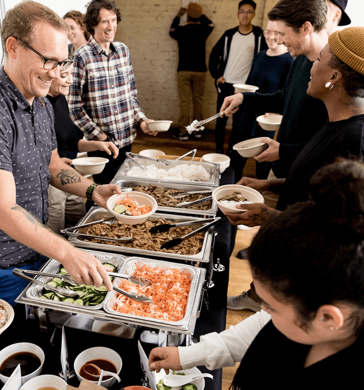 Corporate lunch catering